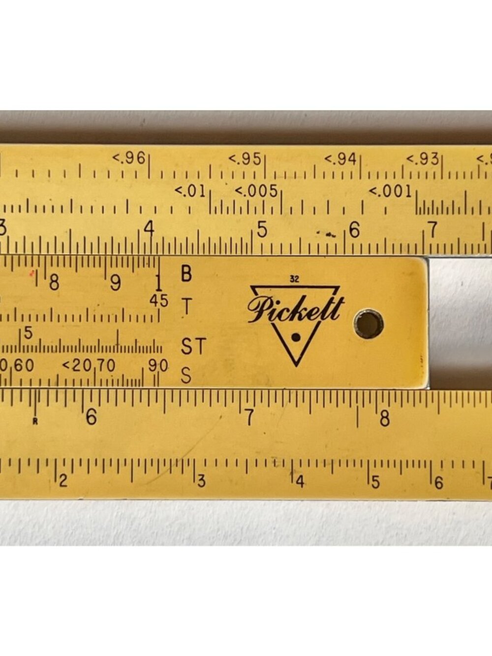 Pickett 500 Ortho-Phase Log Log Slide Rule Orig Case 1940-1950s Collectible - Picture 3 of 16